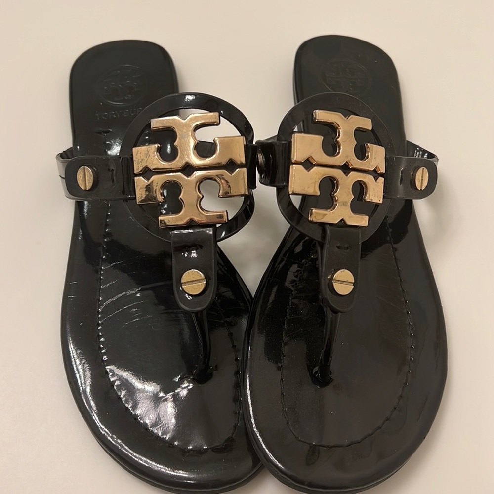 Black Tory Burch Miller sandals
